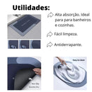 Tapetes de Veludo Antiderrapante Banheiro - Bella Sec