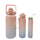 kit 3 Garrafa 2000ml de Água com Adesivos 3D