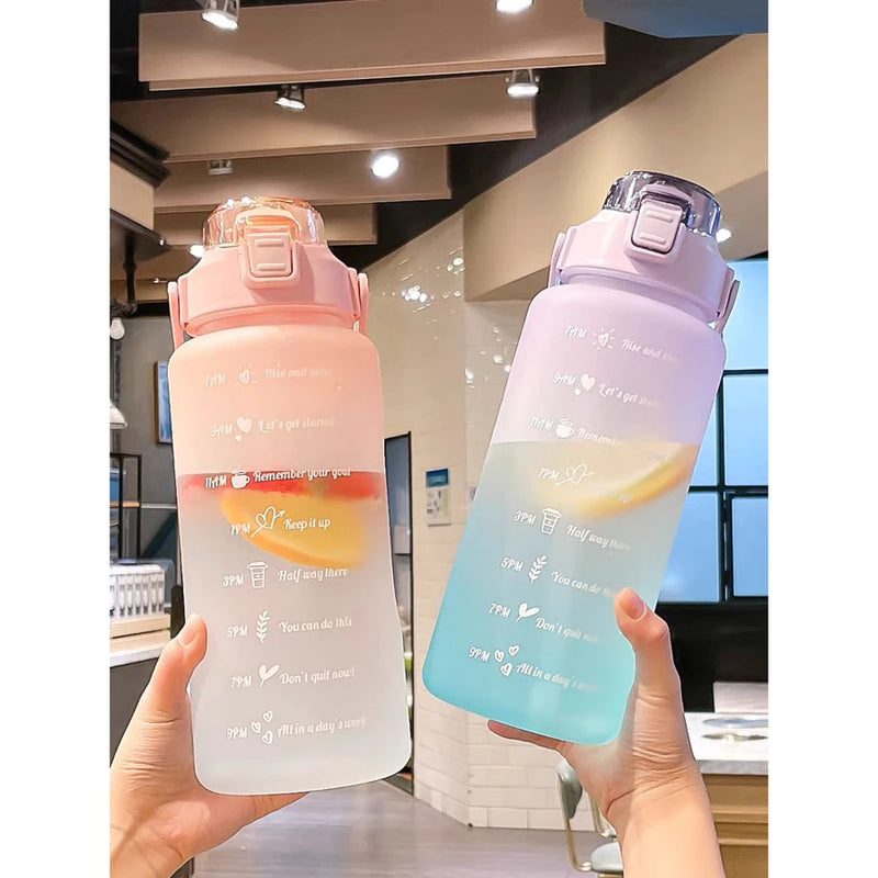 kit 3 Garrafa 2000ml de Água com Adesivos 3D